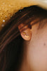 18k gold heart stud earrings