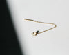 18k gold petit heart swing earring ( single )
